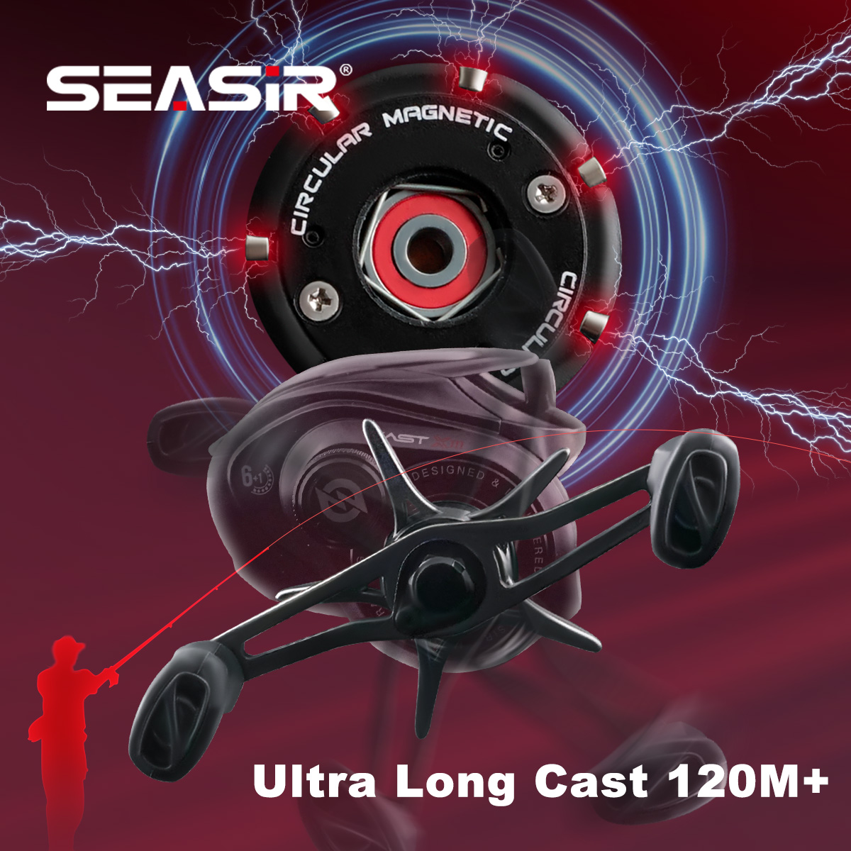 SEASIR CAST-X3 Baitcasting Mak - Abu Garcia Reel Max incelemesi ve fiyatı