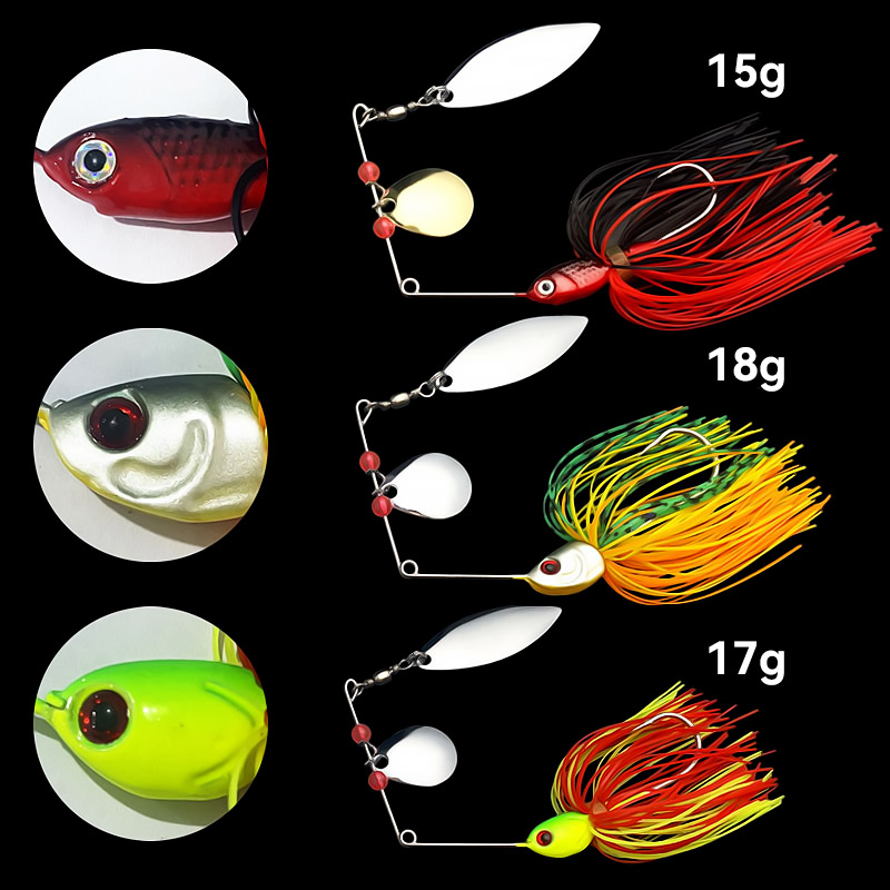 Bazuka 15g 18g Spinnerbait Bal - Fishing Lure Topwater incelemesi ve fiyatı