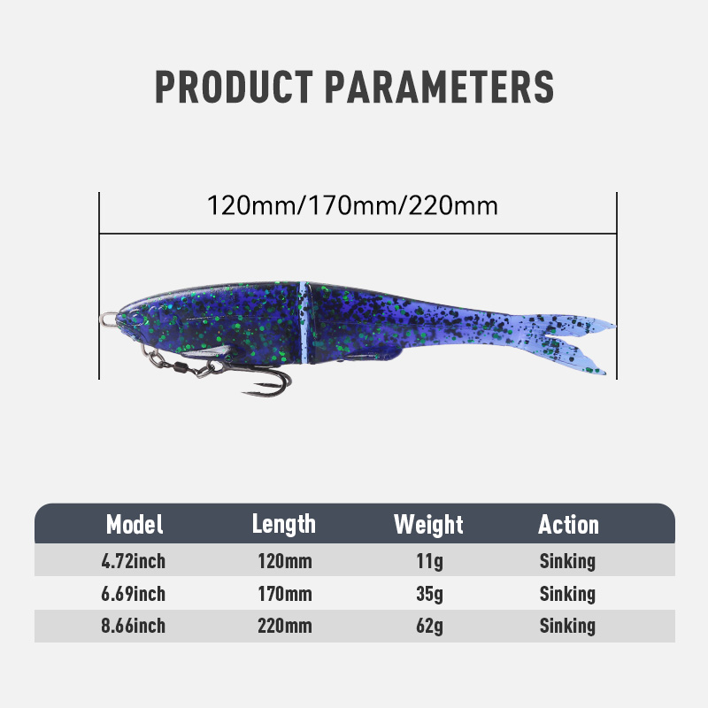 1 adet Yumuşak Eklemli Swimbai - Fishing Lure Swimbait incelemesi ve fiyatı